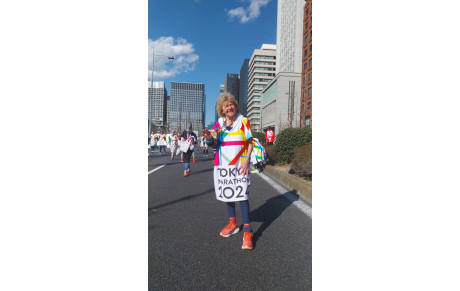 Jocelyne au marathon de Tokyo 2024